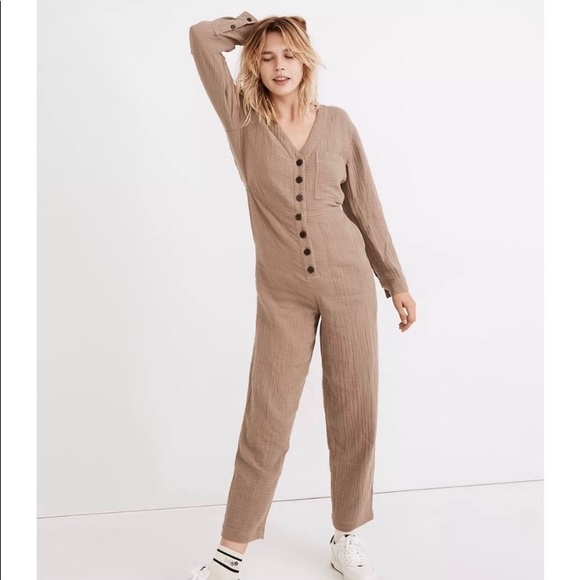 Madewell Stitched Pocket Coverall Jumpsuit - Picture 3 of 6